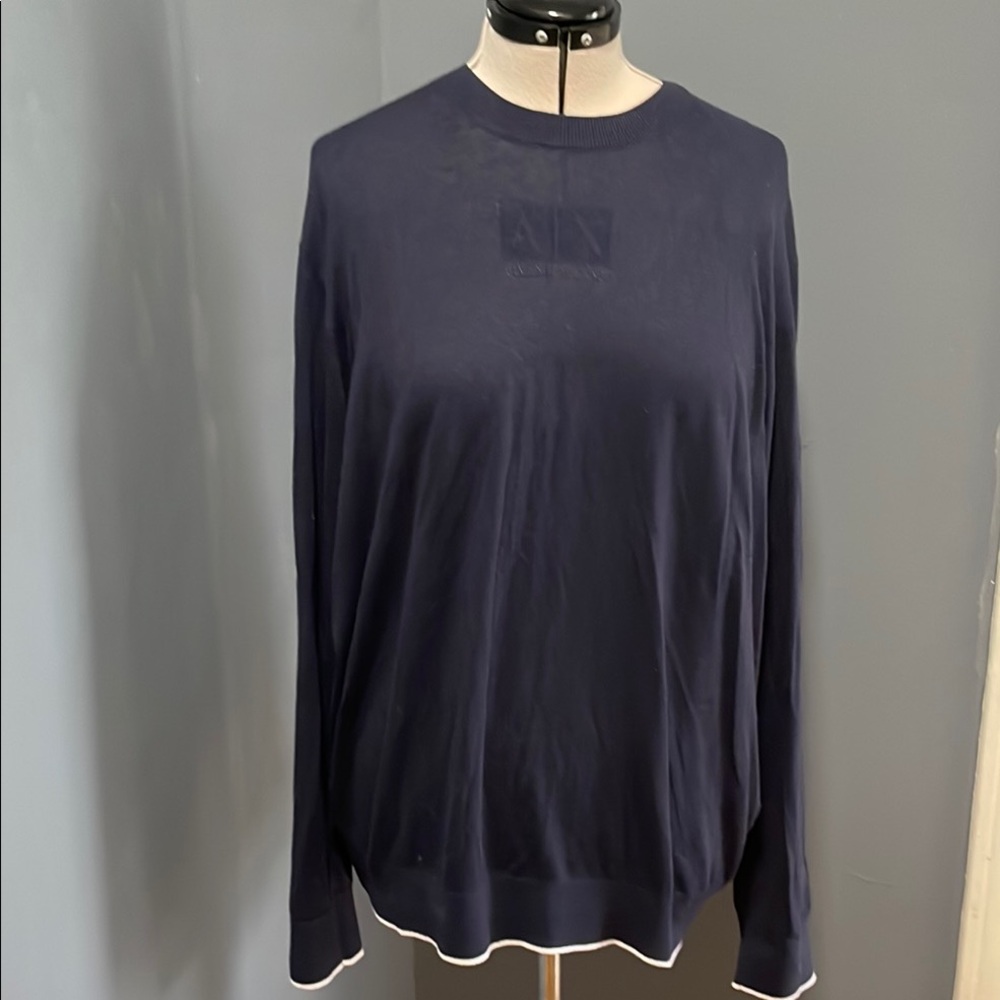 Armani Exchange Navy Pullover Size-XXL NWT